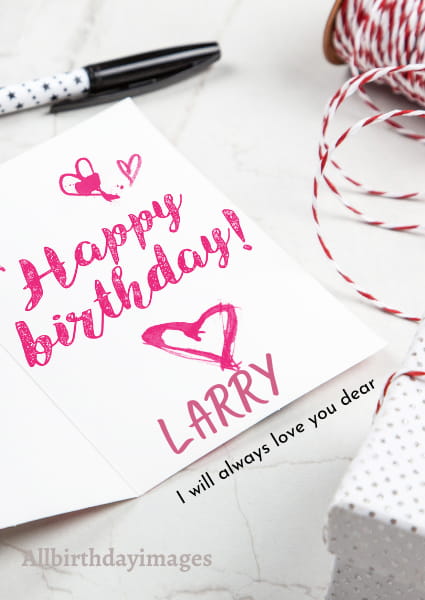 Happy Birthday Larry Cards
