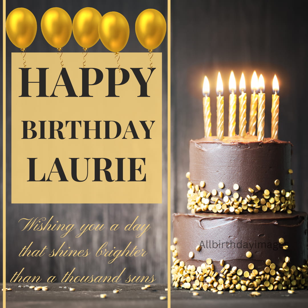 Happy Birthday Laurie Cake Image