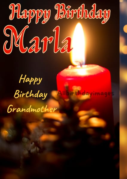 Happy Birthday Marla Card