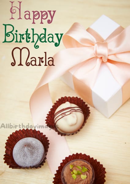 Happy Birthday Marla Card