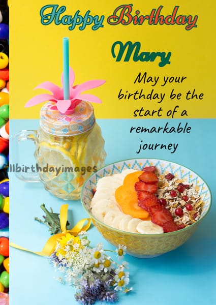 Happy Birthday Mary Card