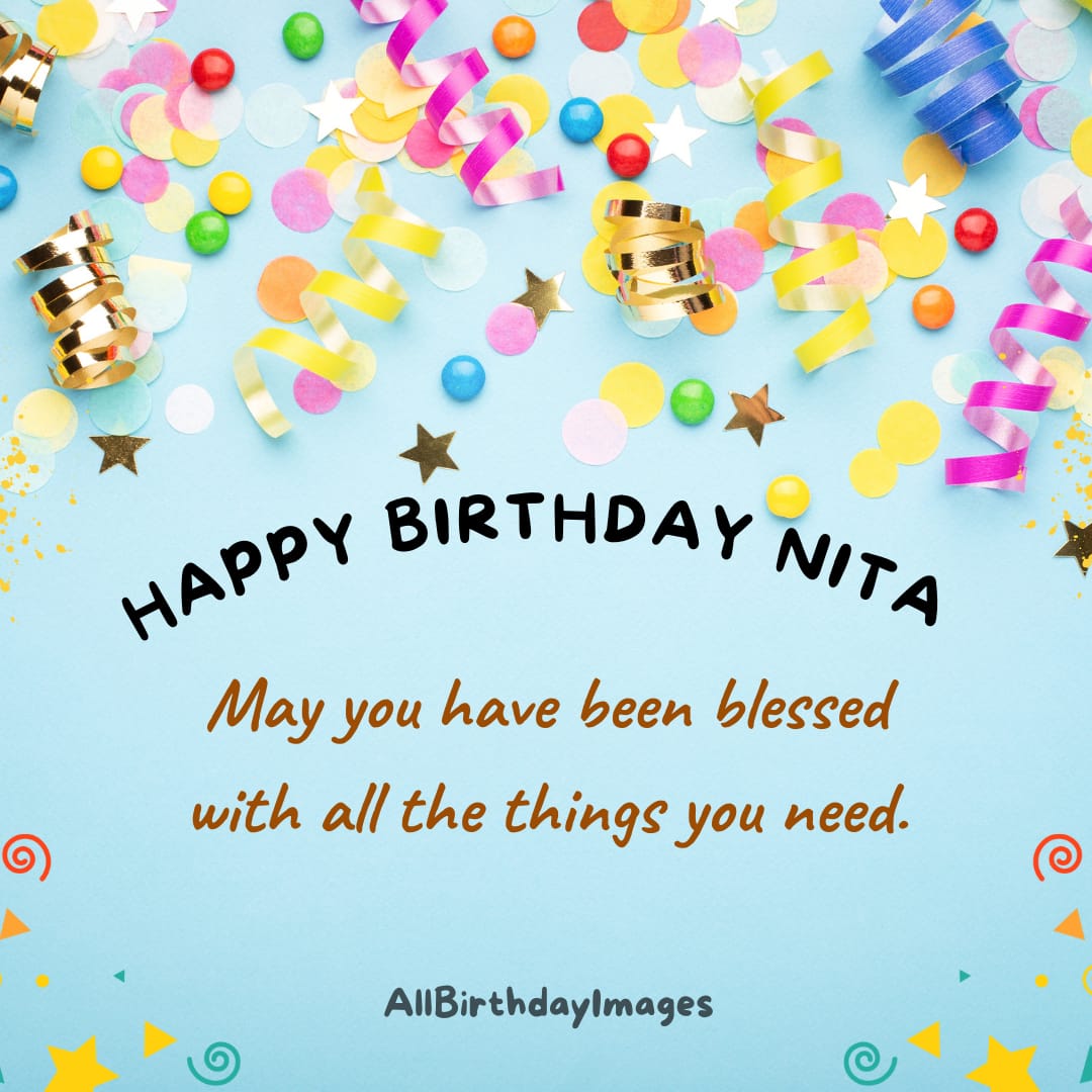 Happy Birthday Wishes for Nita