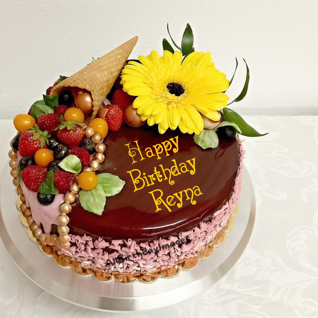 Happy Birthday Cake for Reyna