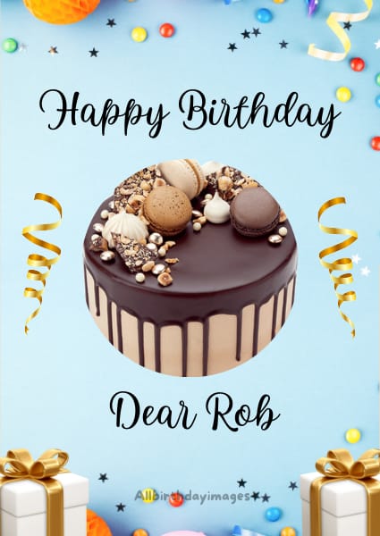 Happy Birthday Card for Rob