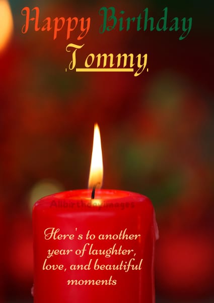 Happy Birthday Tommy Card