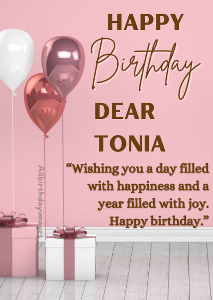 Happy Birthday Tonia Cards