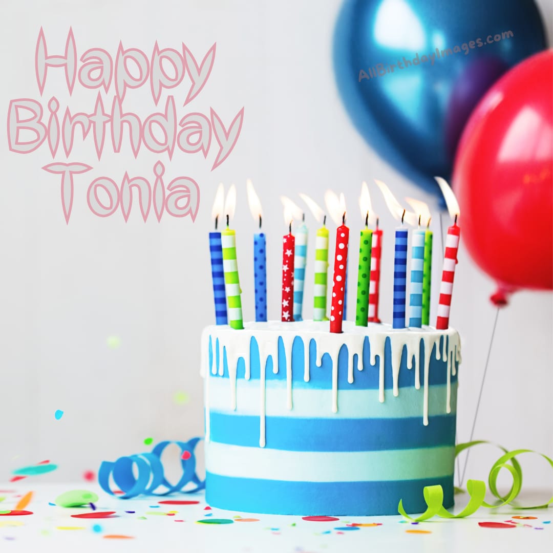Happy Birthday Tonia Cake Images