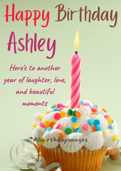 Happy Birthday Ashley Card