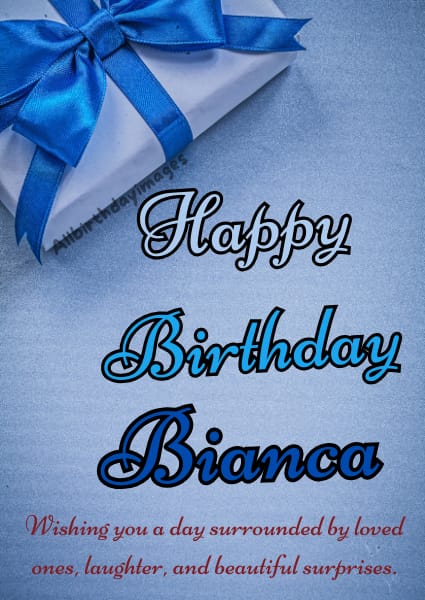 Happy Birthday Image for Bianca