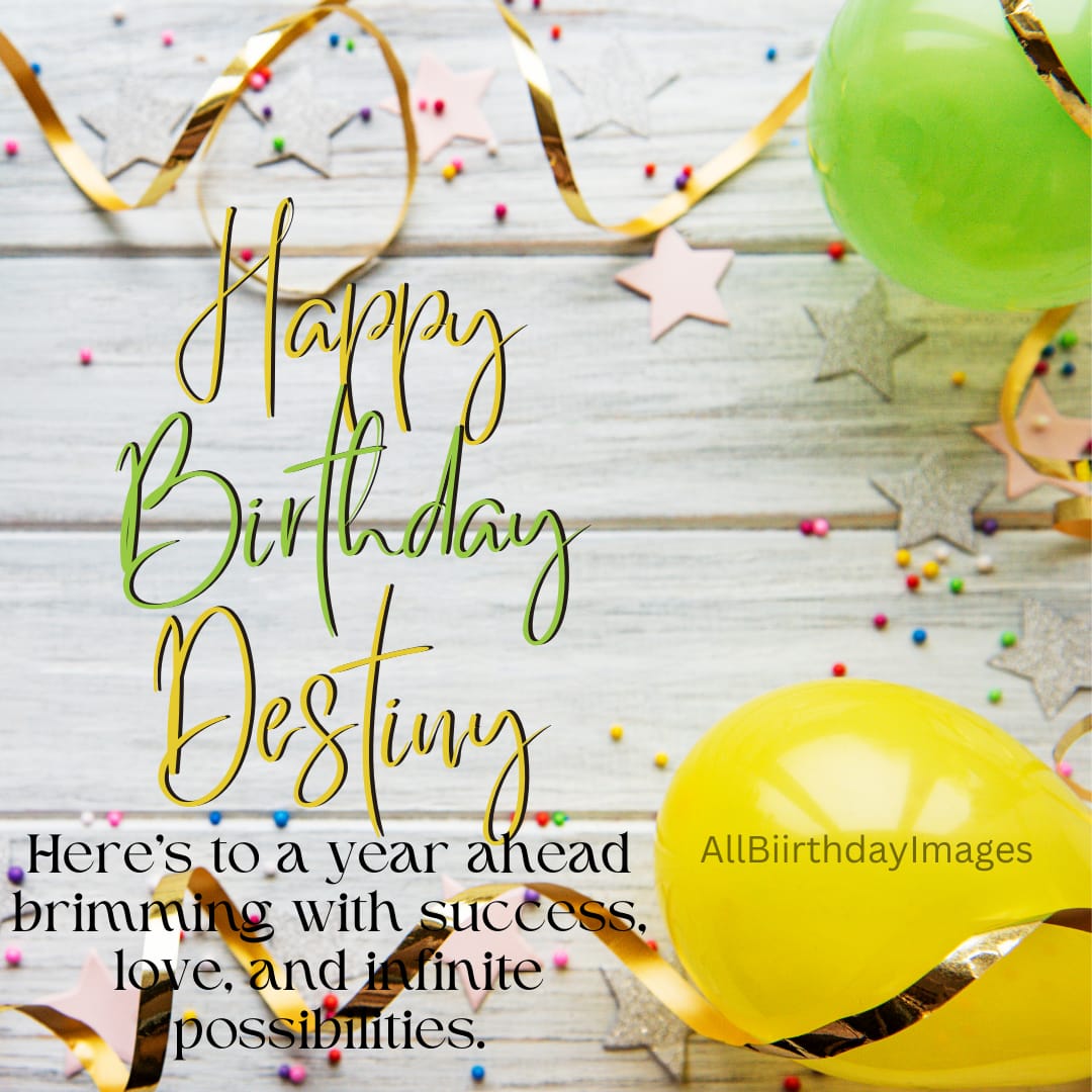 Happy Birthday Wishes for Destiny