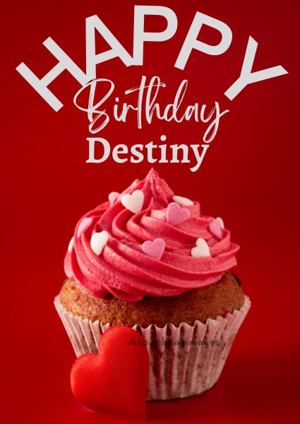 Happy Birthday Destiny Card