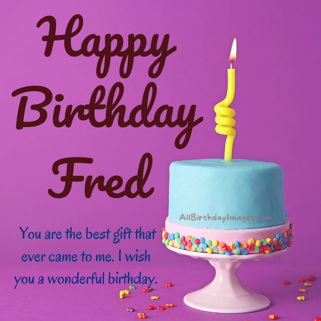 Happy Birthday Fred Cake Image