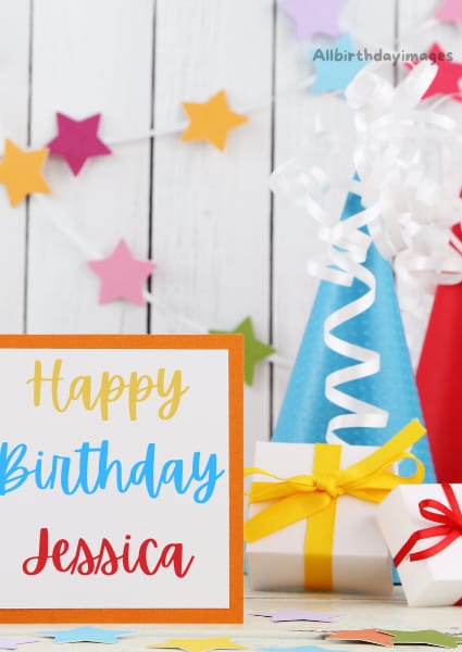 Happy Birthday Card for Jessica