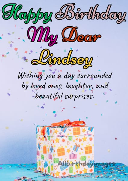 Happy Birthday Lindsey Cards