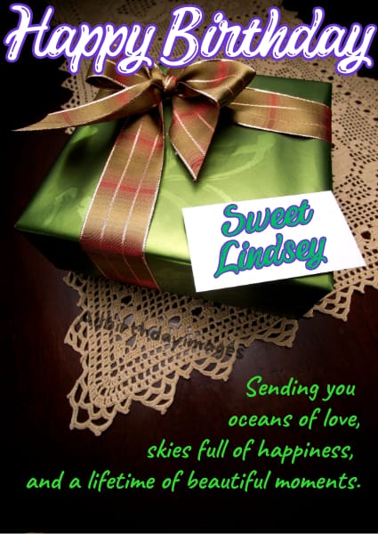 Happy Birthday Lindsey Cards