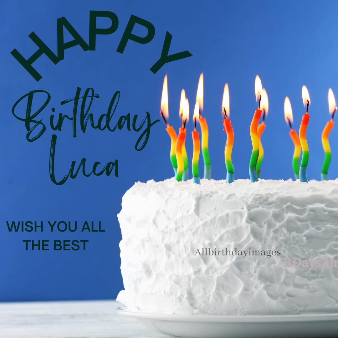 Happy Birthday Luca Cake Images