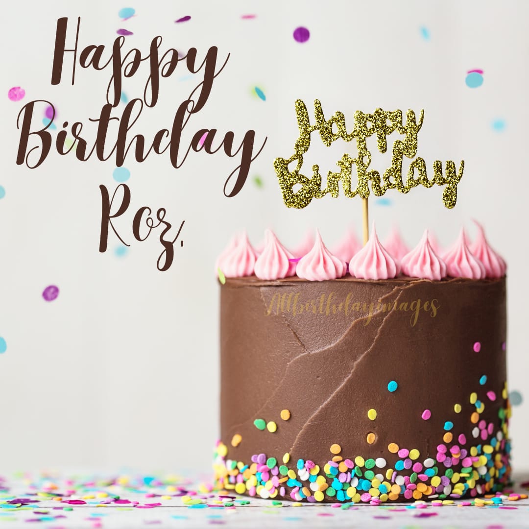 Happy Birthday Roz Cake Images