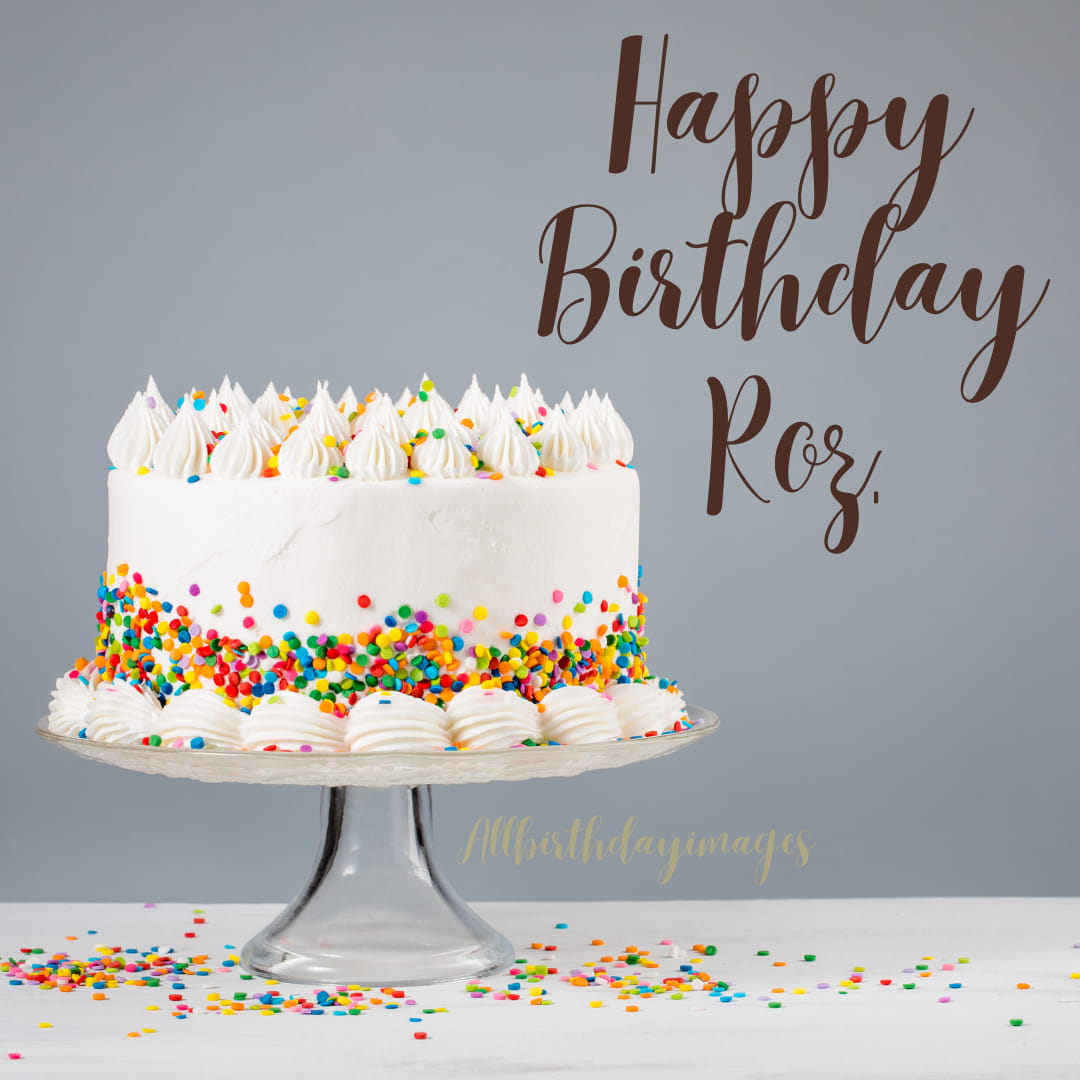 Happy Birthday Roz Cake Images