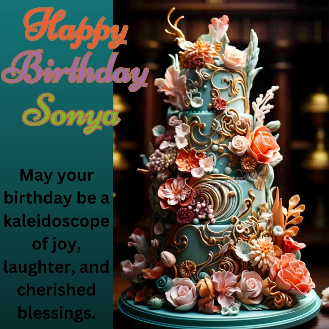 Happy Birthday Sonya Cake Pic