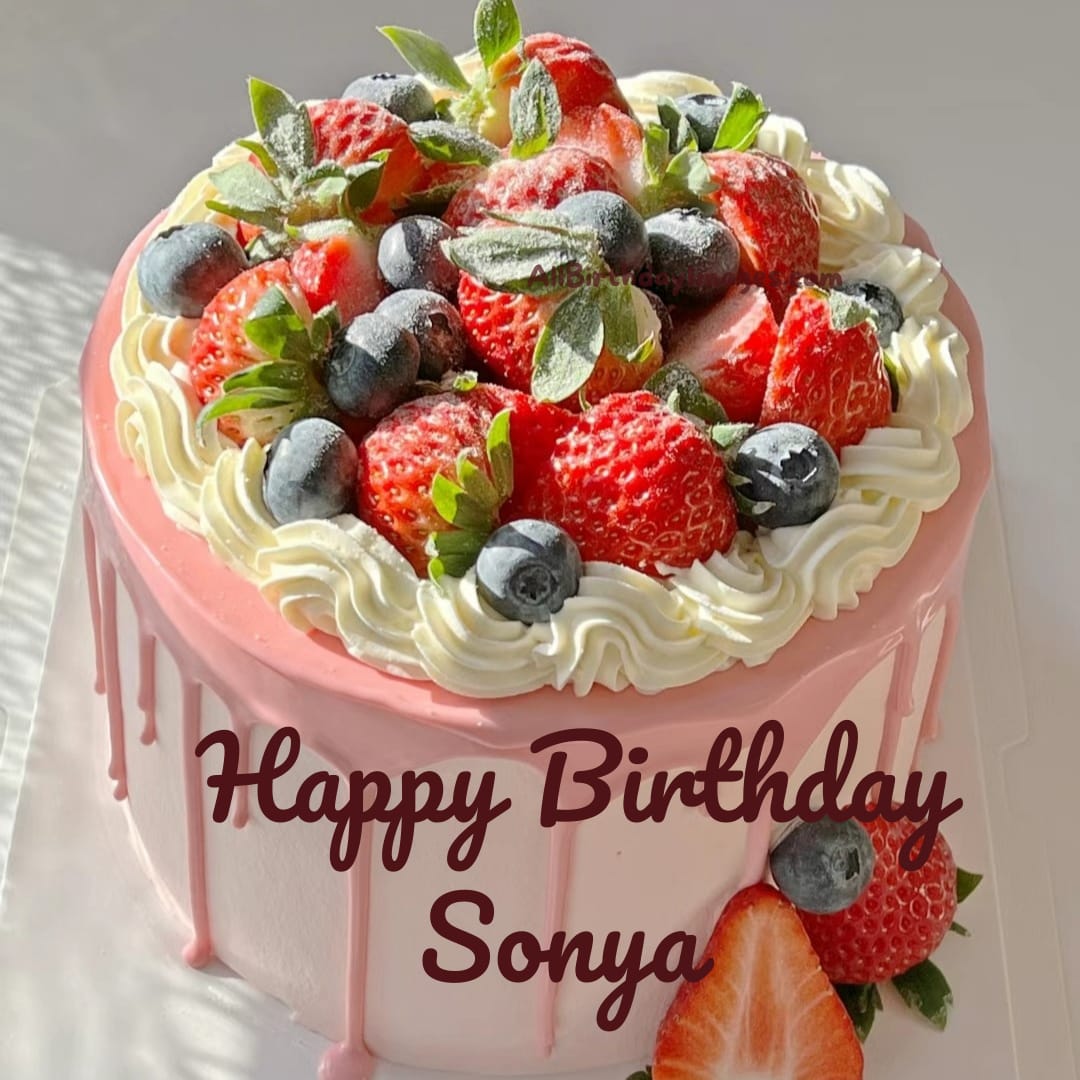 Happy Birthday Cake for Sonya