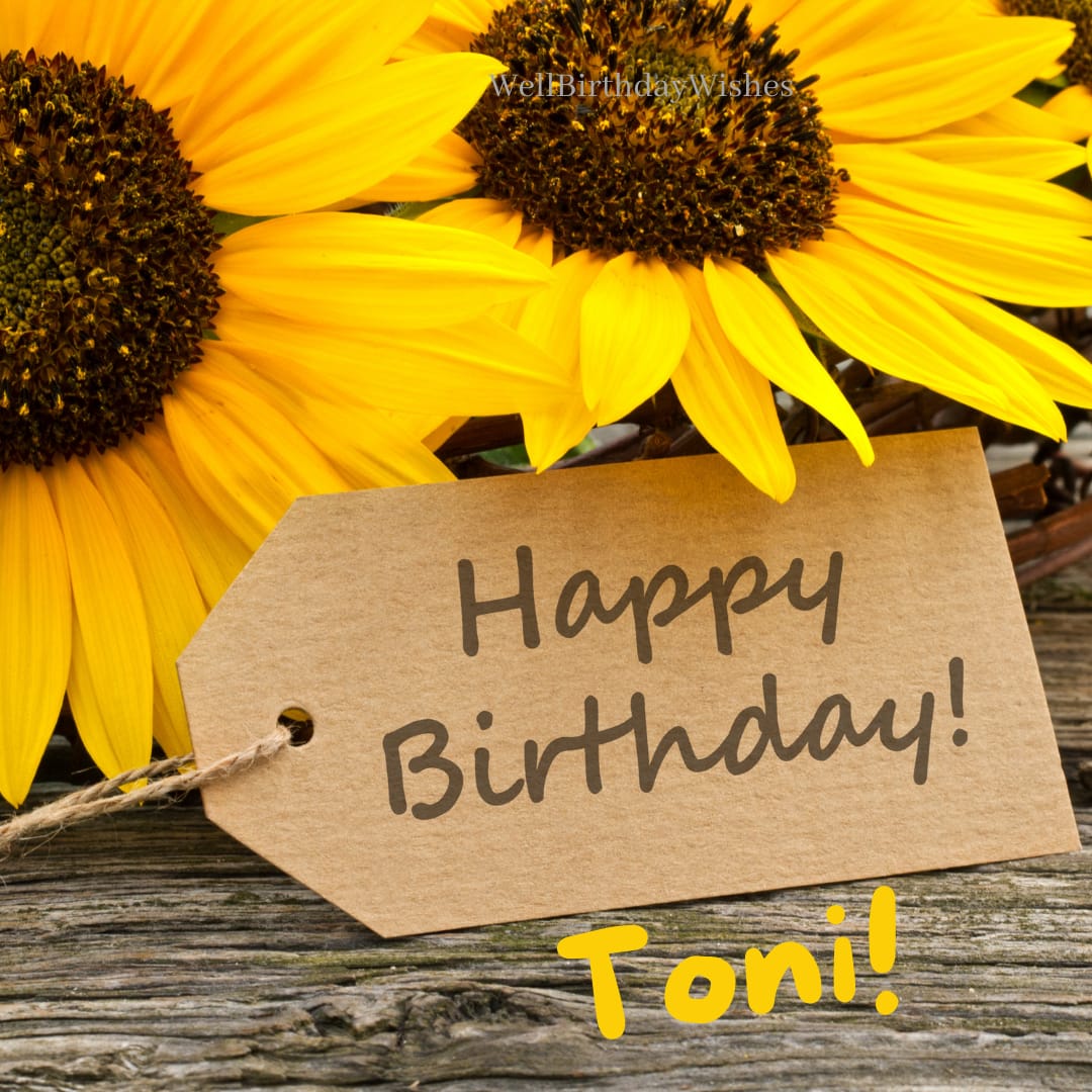 Happy Birthday Images for Toni