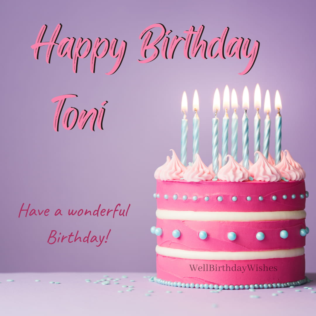 Happy Birthday Toni Cake Images