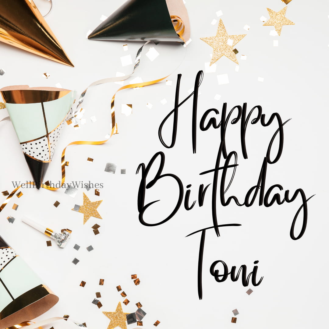 Happy Birthday Image for Toni
