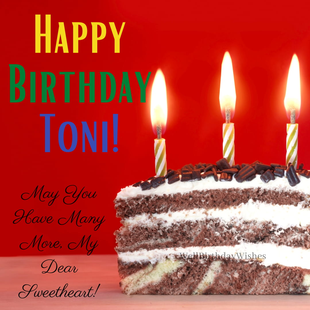Happy Birthday Cake for Toni