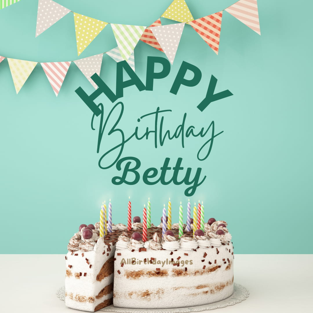 Happy Birthday Betty Cake Image