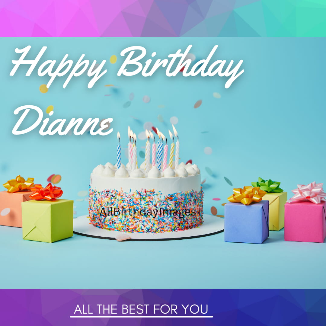 Happy Birthday Dianne Cake Image