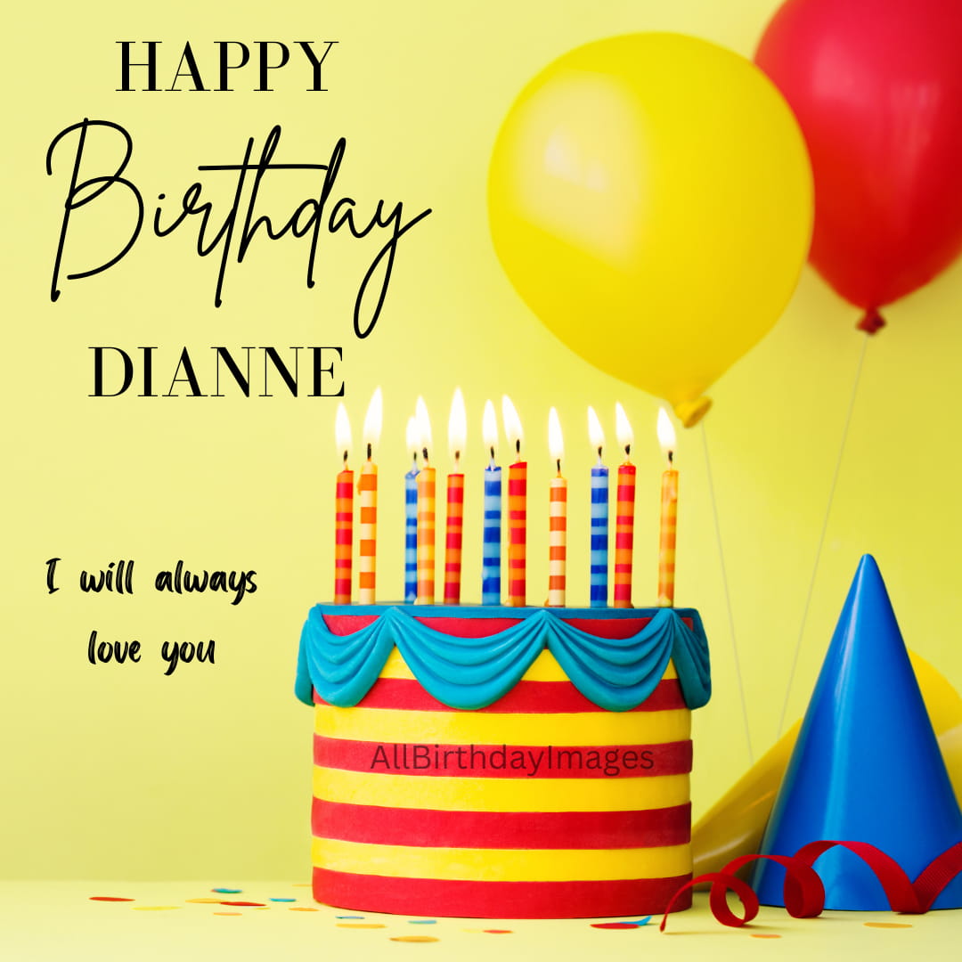 Happy Birthday Dianne Cake Image