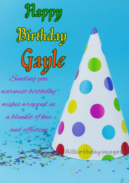 Happy Birthday Card for Gayle