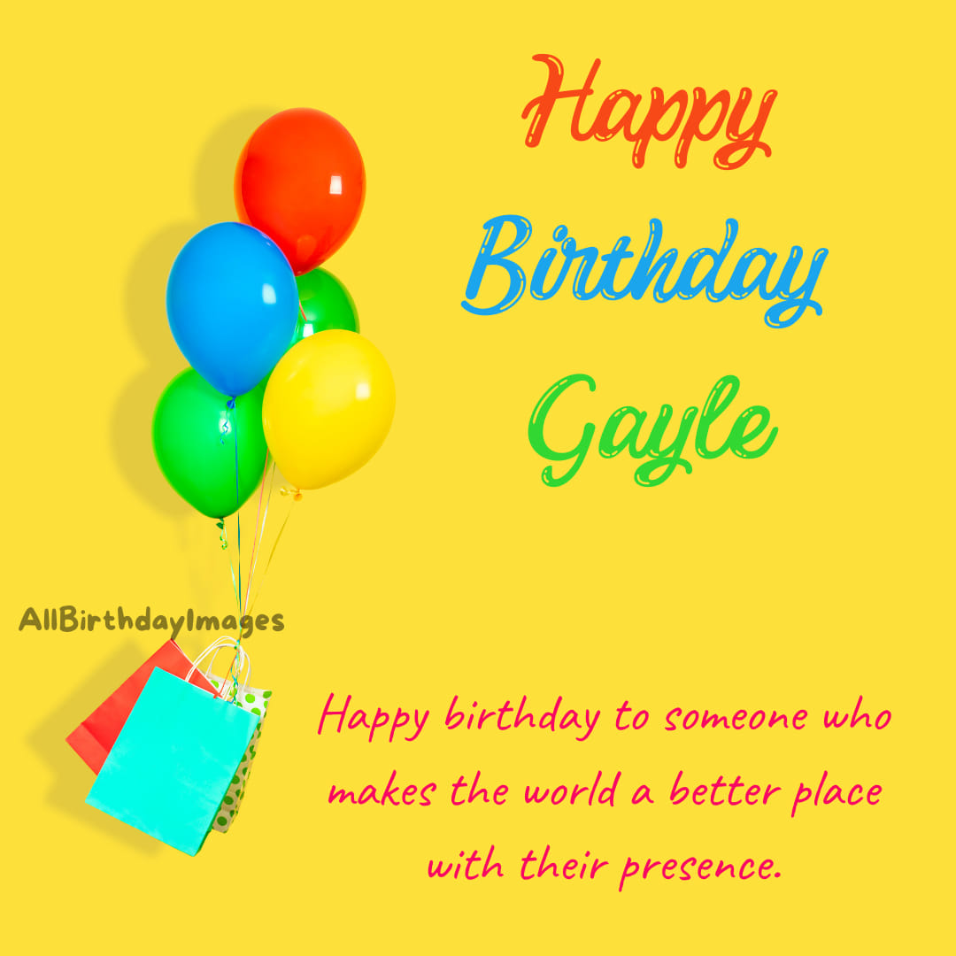 Happy Birthday Wishes for Gayle