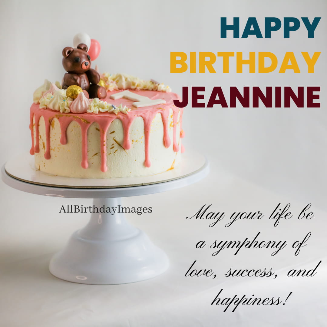 Happy Birthday Jeannine Cake Image