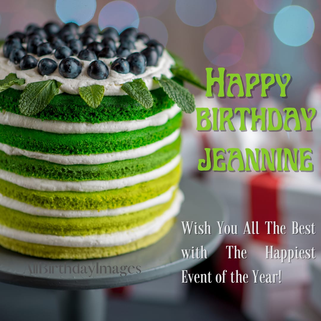 Happy Birthday Jeannine Cake Image