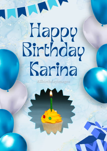 Happy Birthday Karina Card