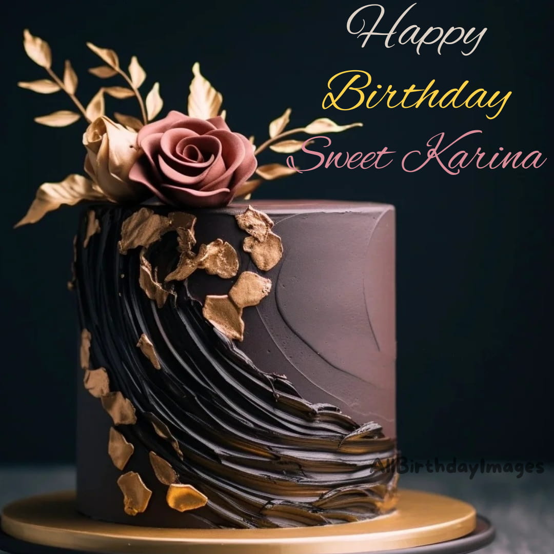 Happy Birthday Karina Cake Image
