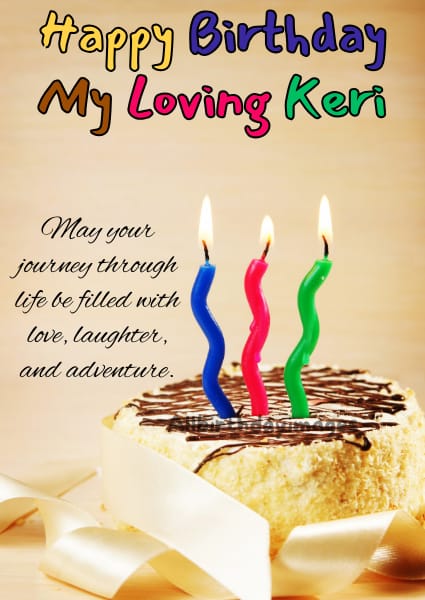 Happy Birthday Keri Card