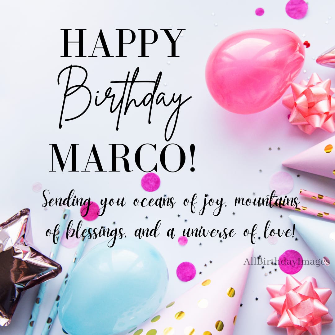 Happy Birthday Wishes for Marco