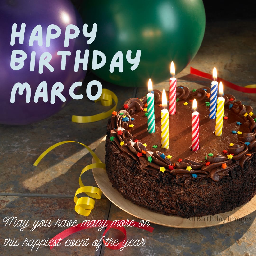 Happy Birthday Cake for Marco