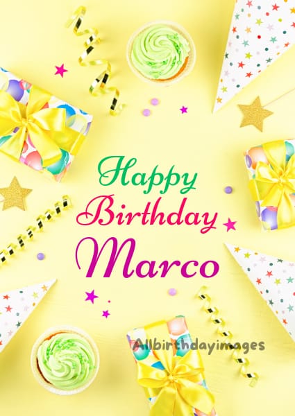 Happy Birthday Marco Card
