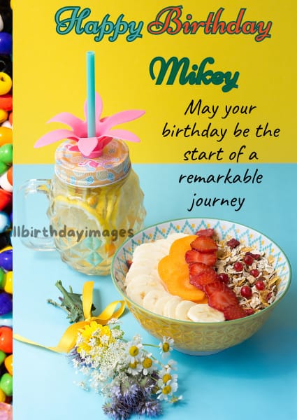 Happy Birthday Card for Mikey
