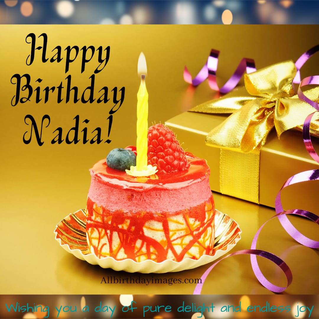 Happy Birthday Cake for Nadia
