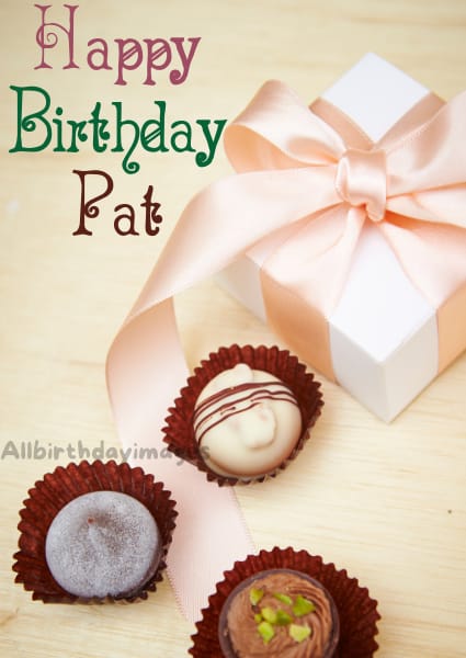 Happy Birthday Card for Pat