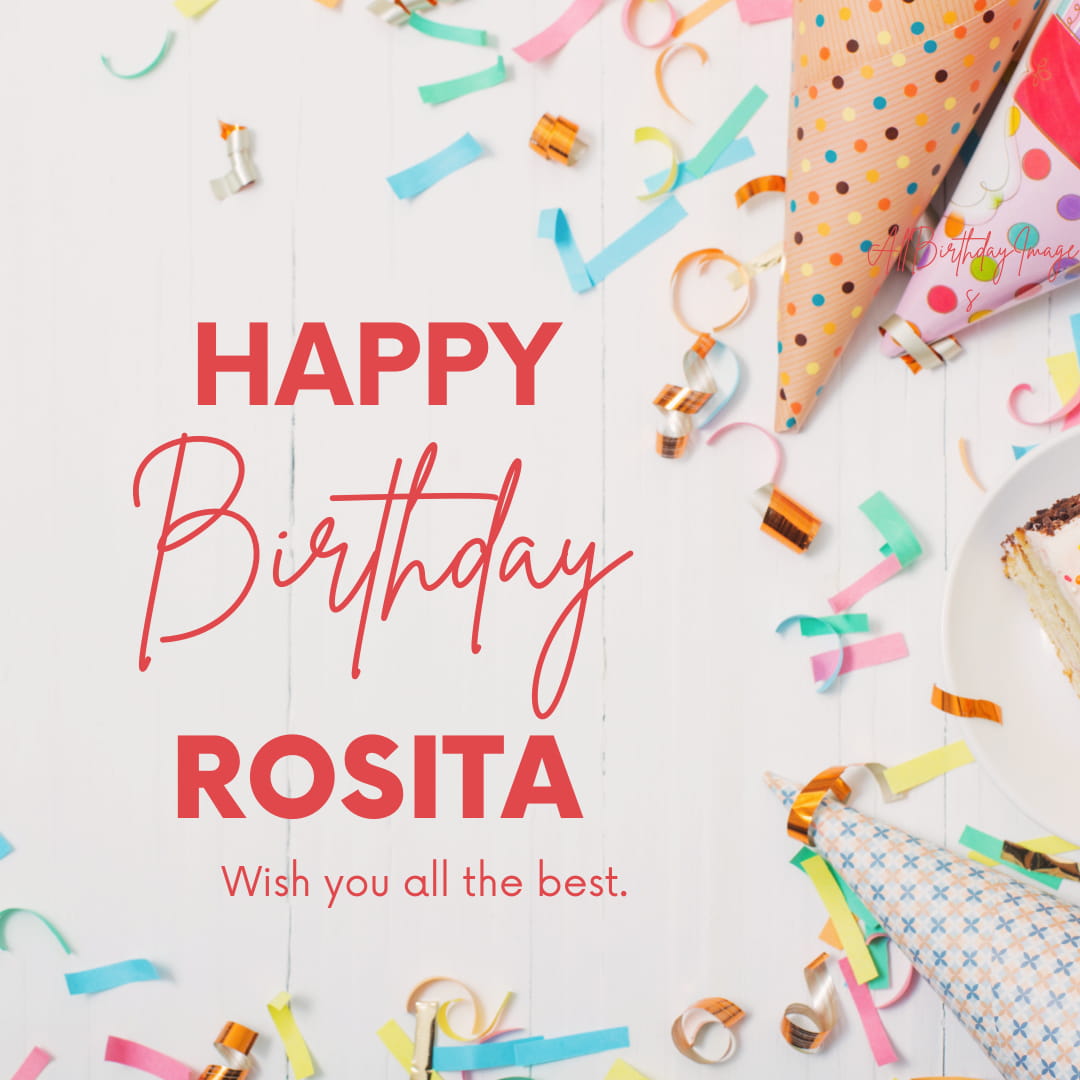 Happy Birthday Image for Rosita