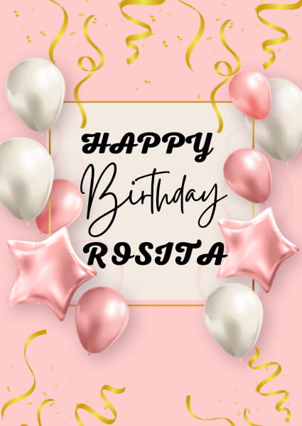 Happy Birthday Rosita Card