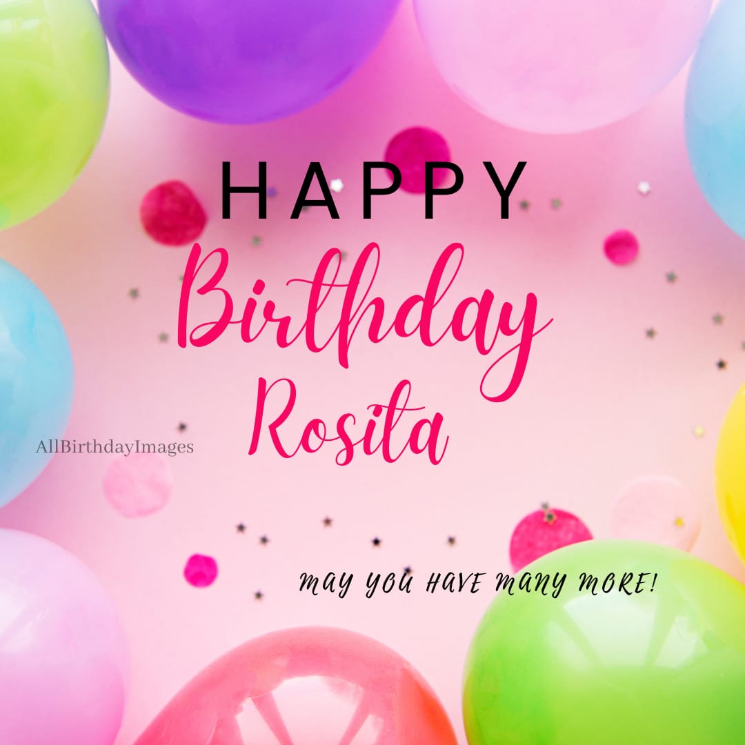 Happy Birthday Image for Rosita