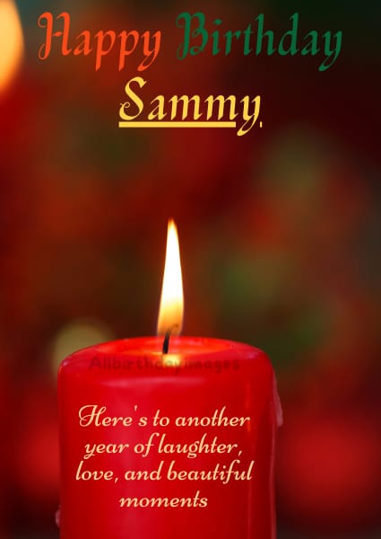 Happy Birthday Card for Sammy