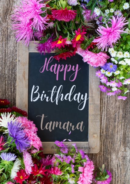 Happy Birthday Card for Tamara