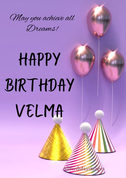 Happy Birthday Velma Card